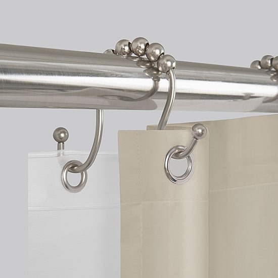 Maytex Mills Luminex Open Double Glide Shower Curtain Hooks