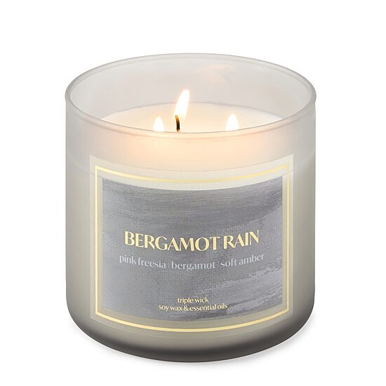 Distant Lands Bergamot Rain 3-Wick Scented Jar Candle