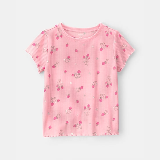 Carter's Little & Big Kid Girls Round Neck Short Sleeve 2-pc. Pajama Set