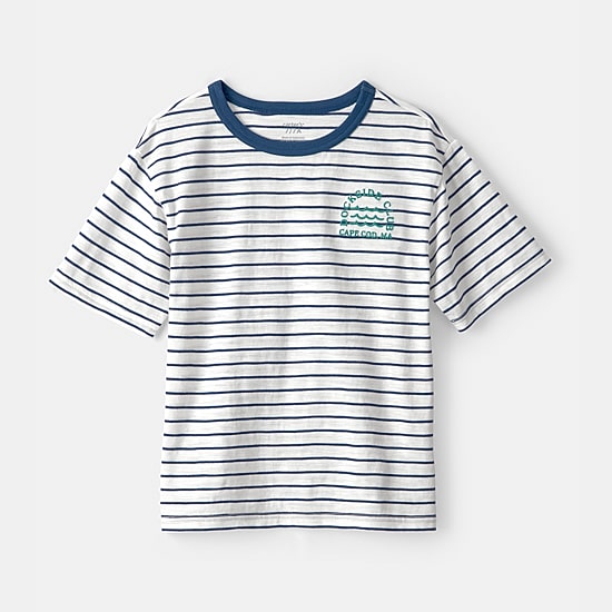 Carter's Little & Big Kid Boys Round Neck Short Sleeve T-Shirt