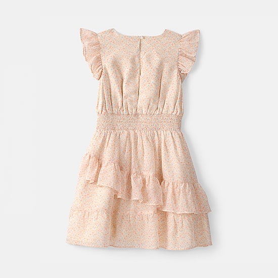 Carter's Little & Big Kid Girls Short Sleeve Flutter A-Line Dress