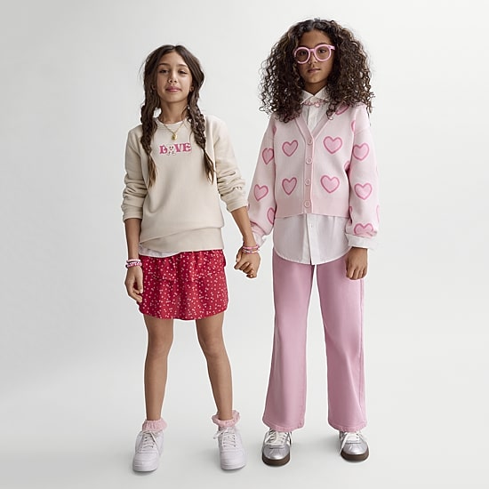 Thereabouts Little & Big Kid Girls Round Neck Fleece Long Sleeve Sweatshirt