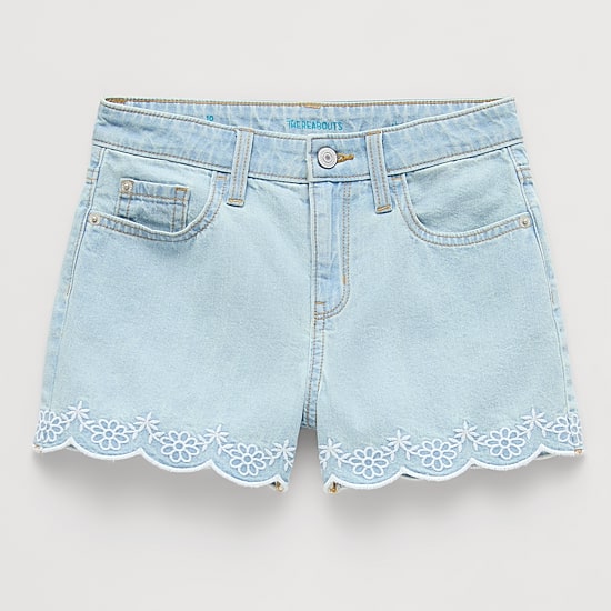Thereabouts Little & Big Kid Girls Adjustable Waist Denim Short
