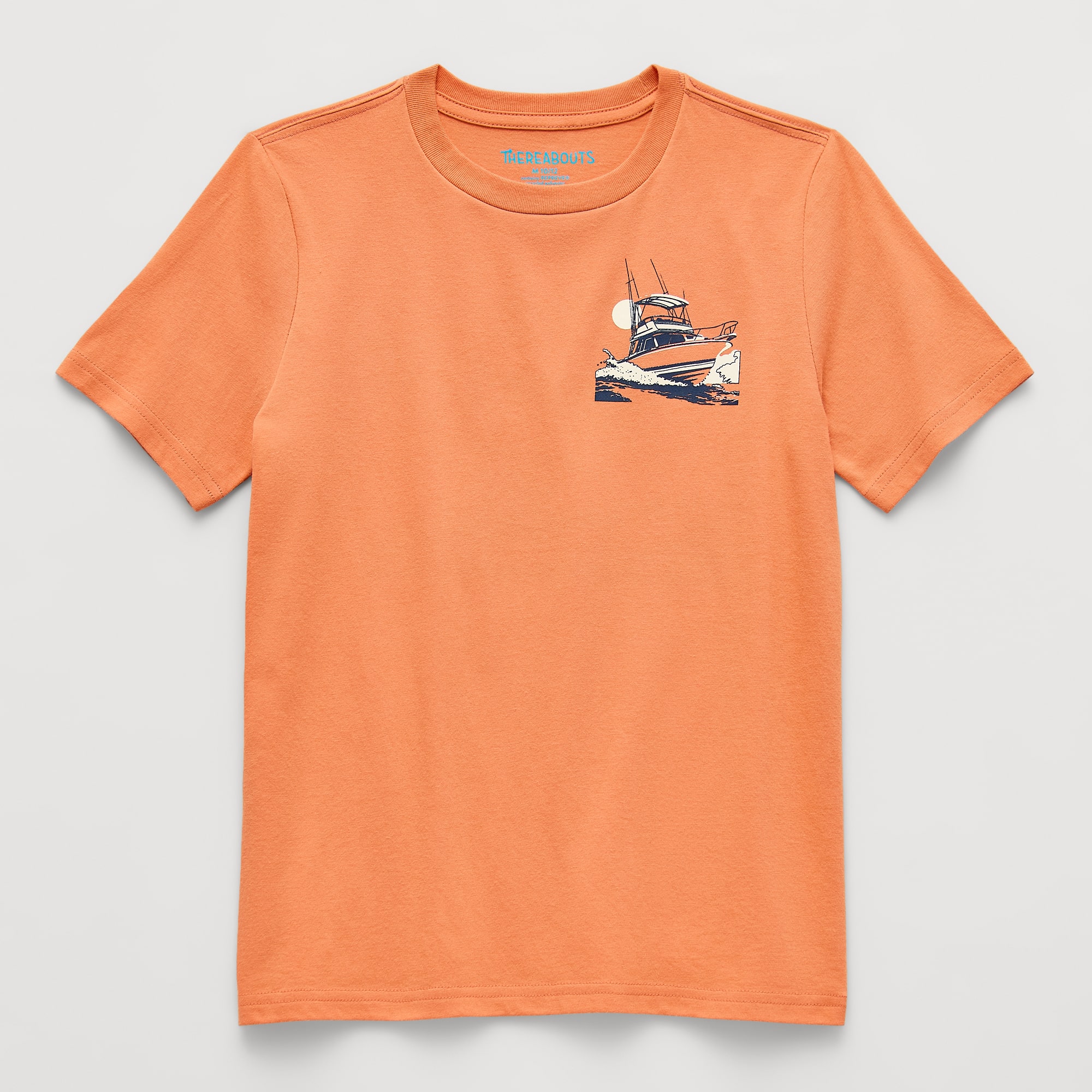 Thereabouts Little & Big Kid Boys Crew Neck Short Sleeve Regular Fit Graphic T-Shirt