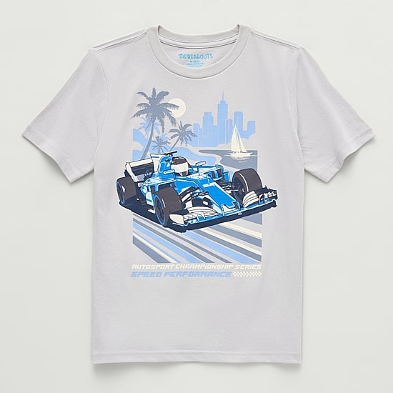 Thereabouts Little & Big Kid Boys Crew Neck Short Sleeve Regular Fit Graphic T-Shirt