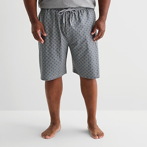 Stafford Super Soft Mens Big and Tall Pajama Shorts, 3x-large Tall, Black