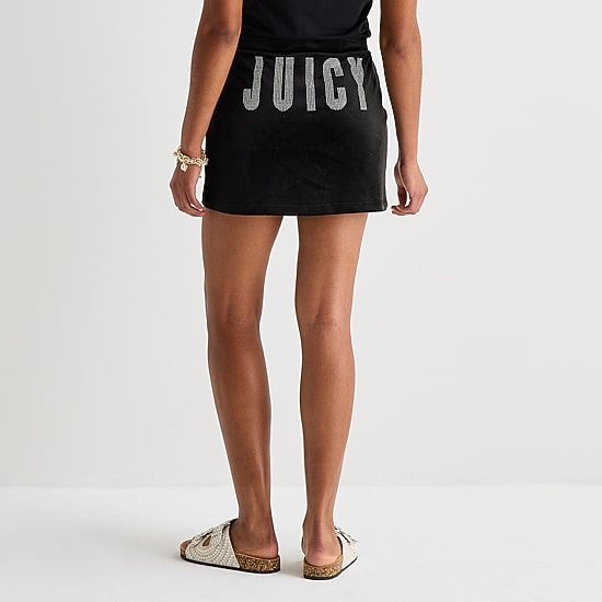 Juicy By Juicy Couture Womens Juniors Mid Rise Scooter Skirt