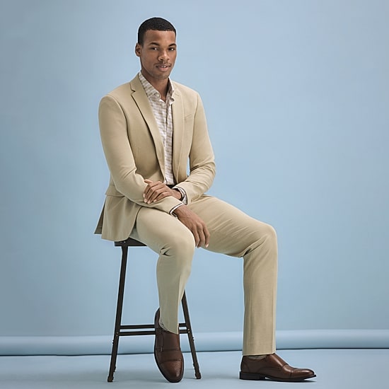 J. Ferrar 360 Stretch Mens Slim Fit Flat Front Suit Pant