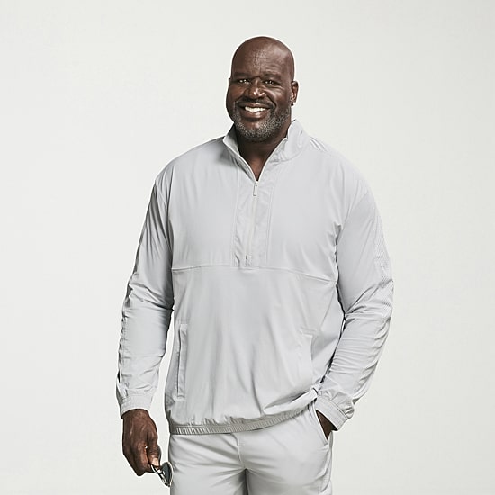 Shaquille O'Neal XLG™ Woven Mens Big and Tall Lightweight Track Jacket