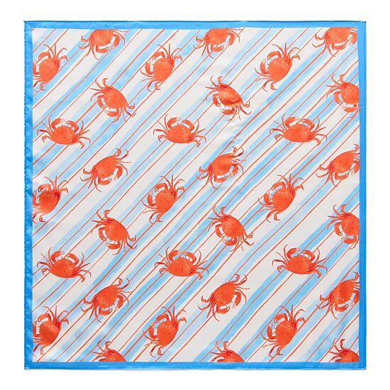 Mixit Crab Print Square Scarf