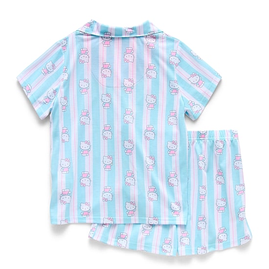 Little & Big Kid Girls Hello Kitty Crew Neck Short Sleeve 2-pc. Pajama Set