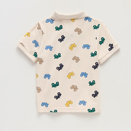 Okie Dokie Toddler & Little Boys Short Sleeve Regular Fit Polo Shirt