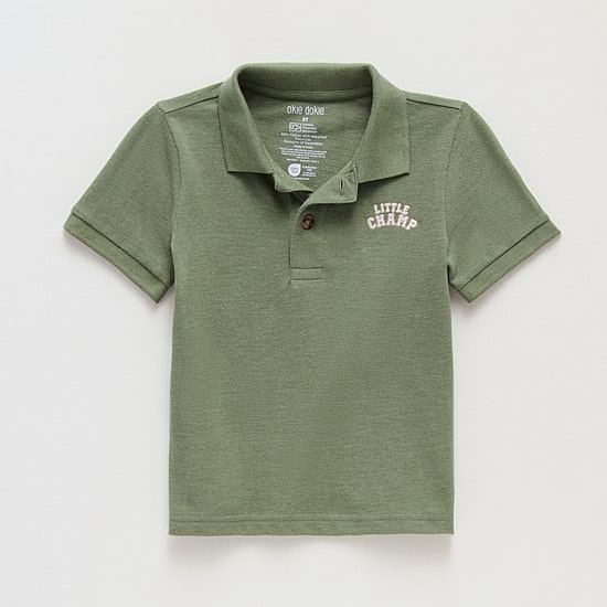 Okie Dokie Toddler & Little Boys Short Sleeve Regular Fit Polo Shirt