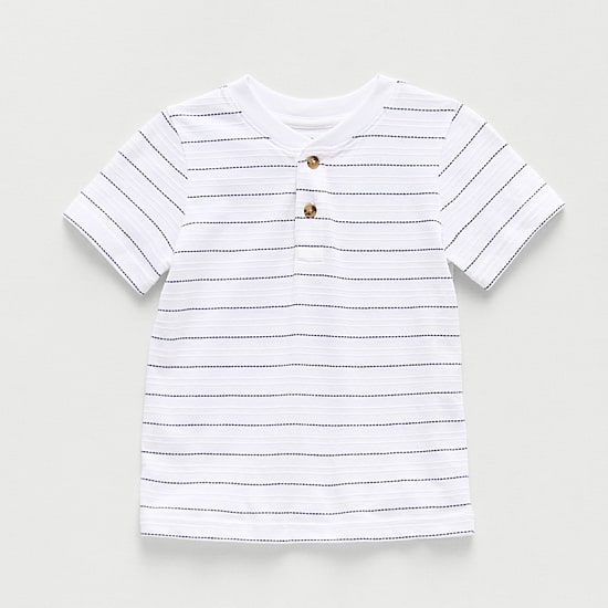 Okie Dokie Toddler & Little Boys Short Sleeve Regular Fit Henley Shirt