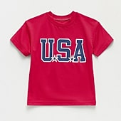 Okie Dokie Active Toddler & Little Boys Crew Neck Short Sleeve Regular Fit Graphic T-Shirt