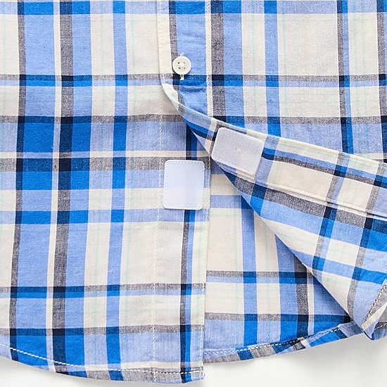 Thereabouts Little & Big Kid Boys Easy-on + Easy-off Sensory Friendly Short Sleeve Regular Fit Button-Down Shirt