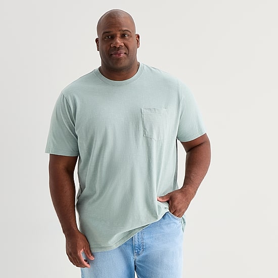 mutual weave Mens Crew Neck Short Sleeve Big and Tall T-Shirt