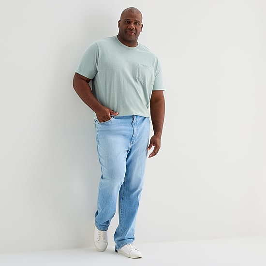 mutual weave Mens Crew Neck Short Sleeve Big and Tall T-Shirt