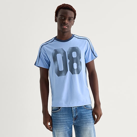 Arizona Slim Fit Mens Crew Neck Short Sleeve Slim Fit Graphic T-Shirt