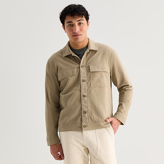 mutual weave Mens Denim Shirt Jacket
