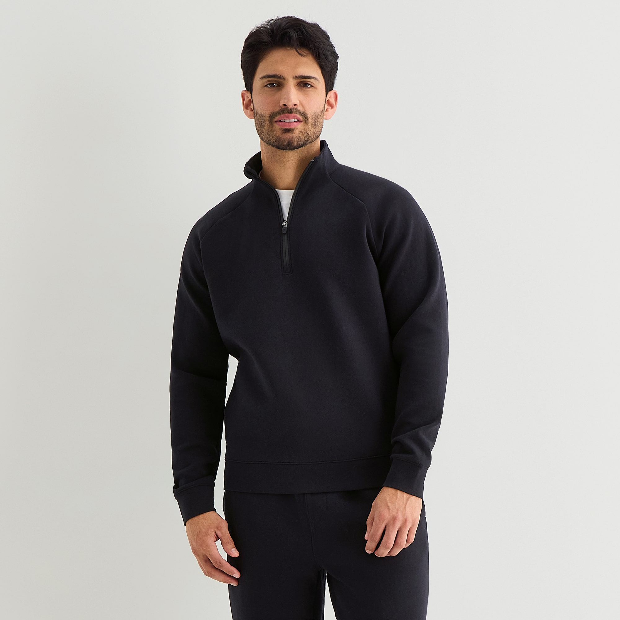 Xersion Mens Mock Neck Long Sleeve Quarter-Zip Pullover