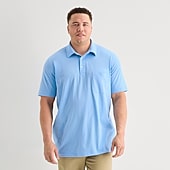 St. John's Bay Jersey Big and Tall Mens Classic Fit Short Sleeve Polo Shirt
