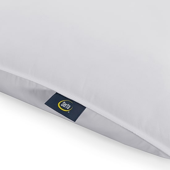Serta® Down Illusion Medium Density 2-Pack Allergen Barrier 2 Pack Medium Density Bed Pillow