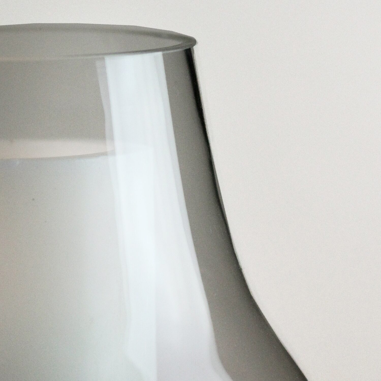 10.25'' Transparent Glass Pillar Candle Holder with Wooden Base