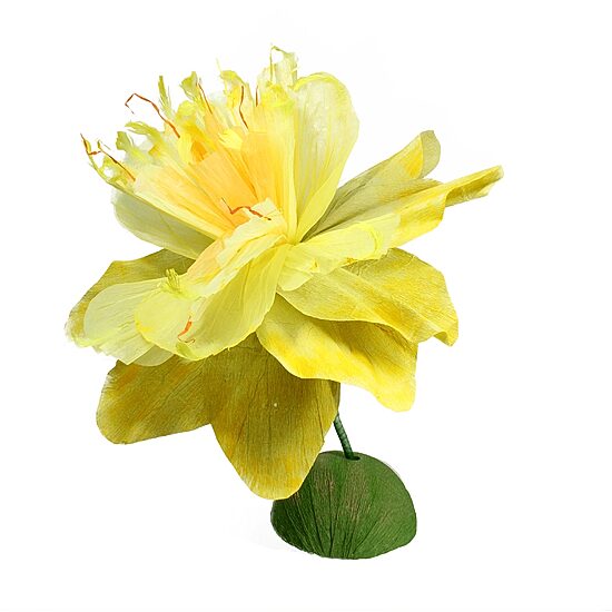 30'' Yellow and Green Spring Floral Artificial Craft Stem