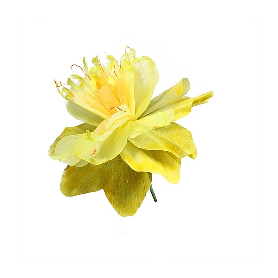 30'' Yellow and Green Spring Floral Artificial Craft Stem