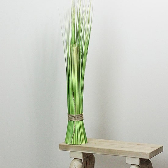 37.75'' Green Artificial Onion Grass Bundle Wrapped with Jute Rope Decoration