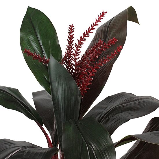 60'' Potted Green and Red Artificial Dracaena Plant