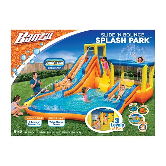 Banzai Inflatable Slide Bounce N Splash Water Park