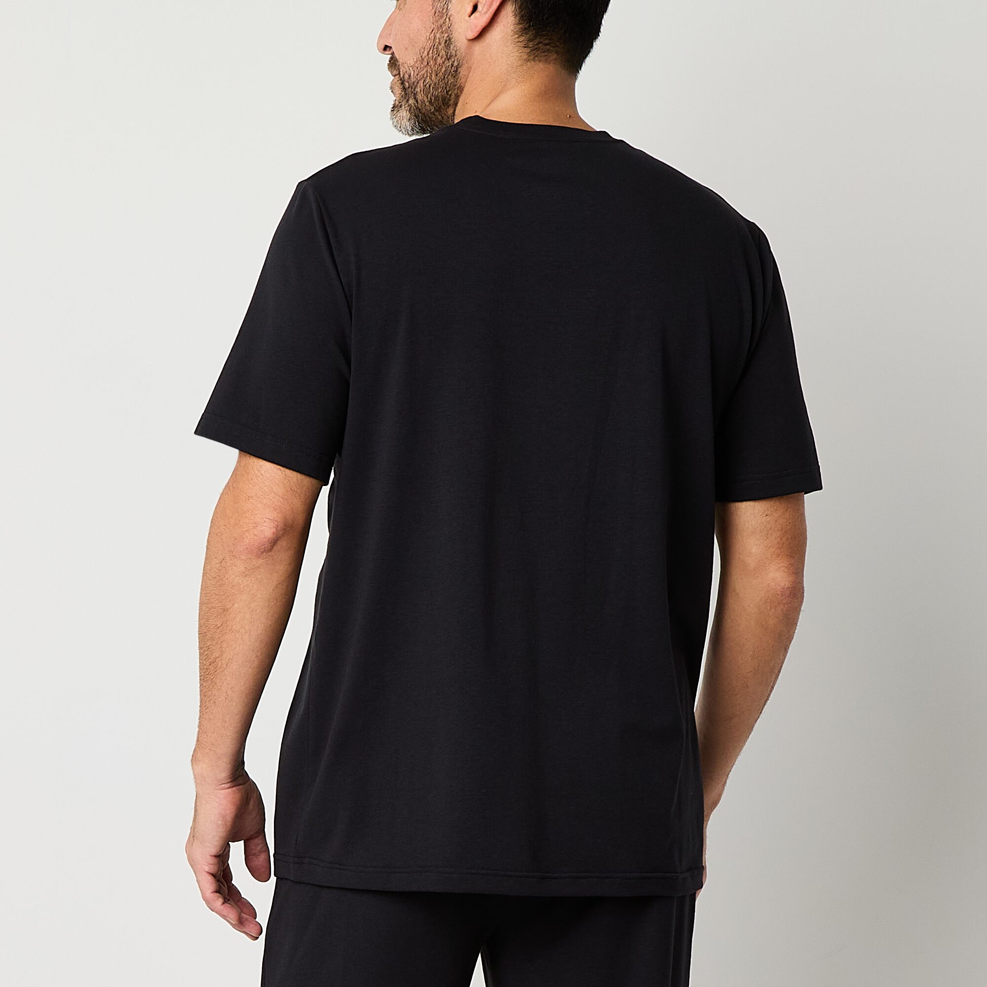 Stafford Mens Crew Neck Short Sleeve Pajama Top
