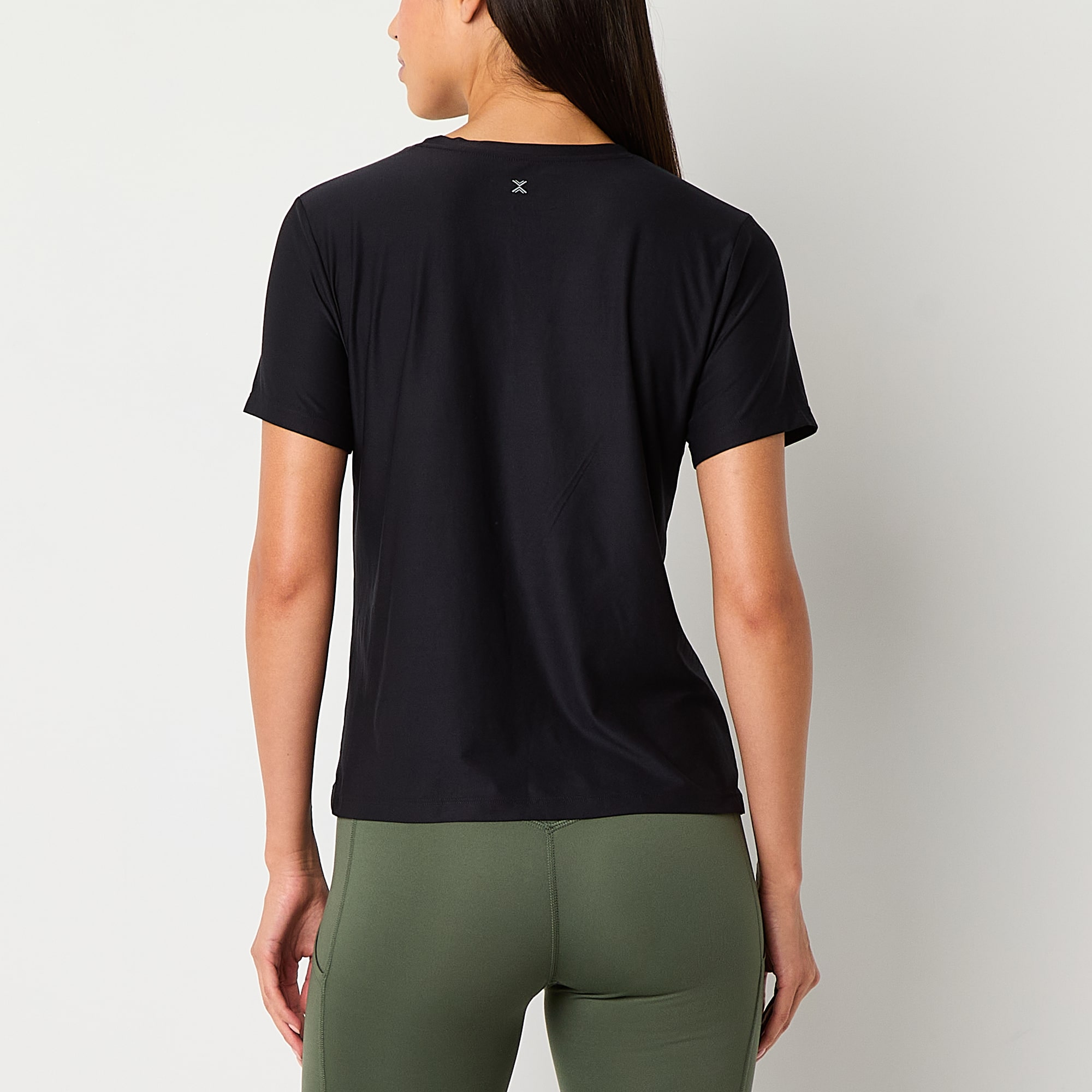 Xersion Womens Performance Crew Neck Short Sleeve T-Shirt