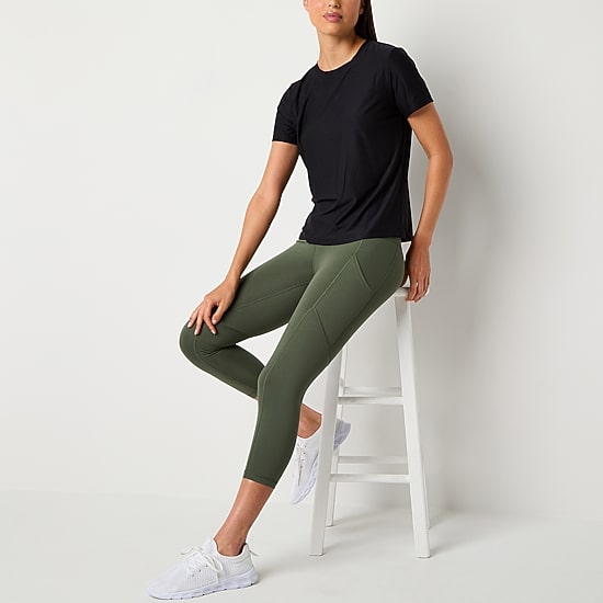 Xersion Womens Performance Crew Neck Short Sleeve T-Shirt