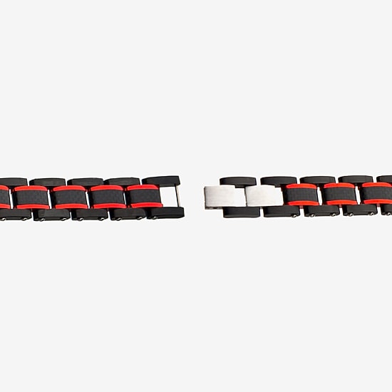 Mens Stainless Steel 8 1/4 Inch Link Bracelet
