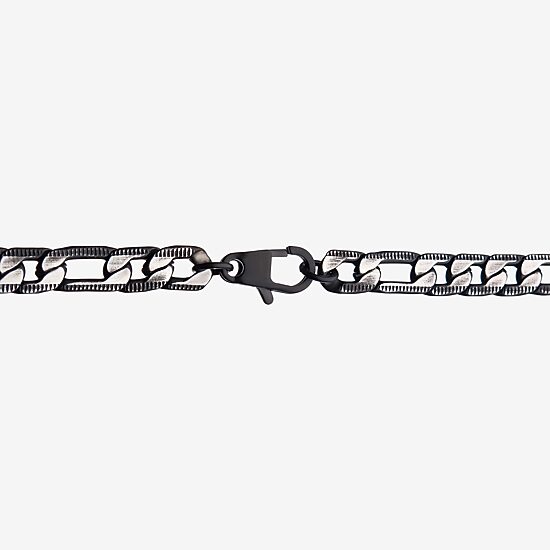 Mens Stainless Steel 22 Inch Figaro Chain Necklace