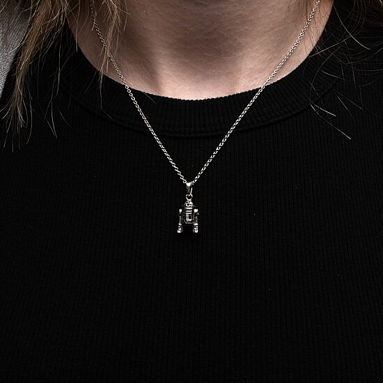 Womens Sterling Silver 18 Inch Pendant Necklace