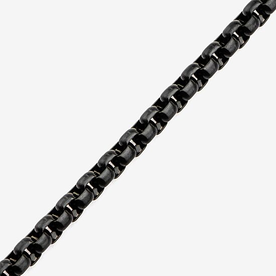 Mens Stainless Steel Hypoallergenic 22 Inch Box Chain Necklace