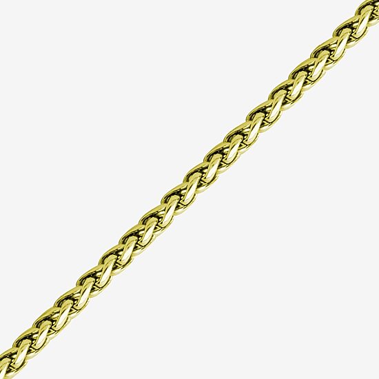 Mens Stainless Steel Hypoallergenic 24 Inch Wheat Chain Necklace