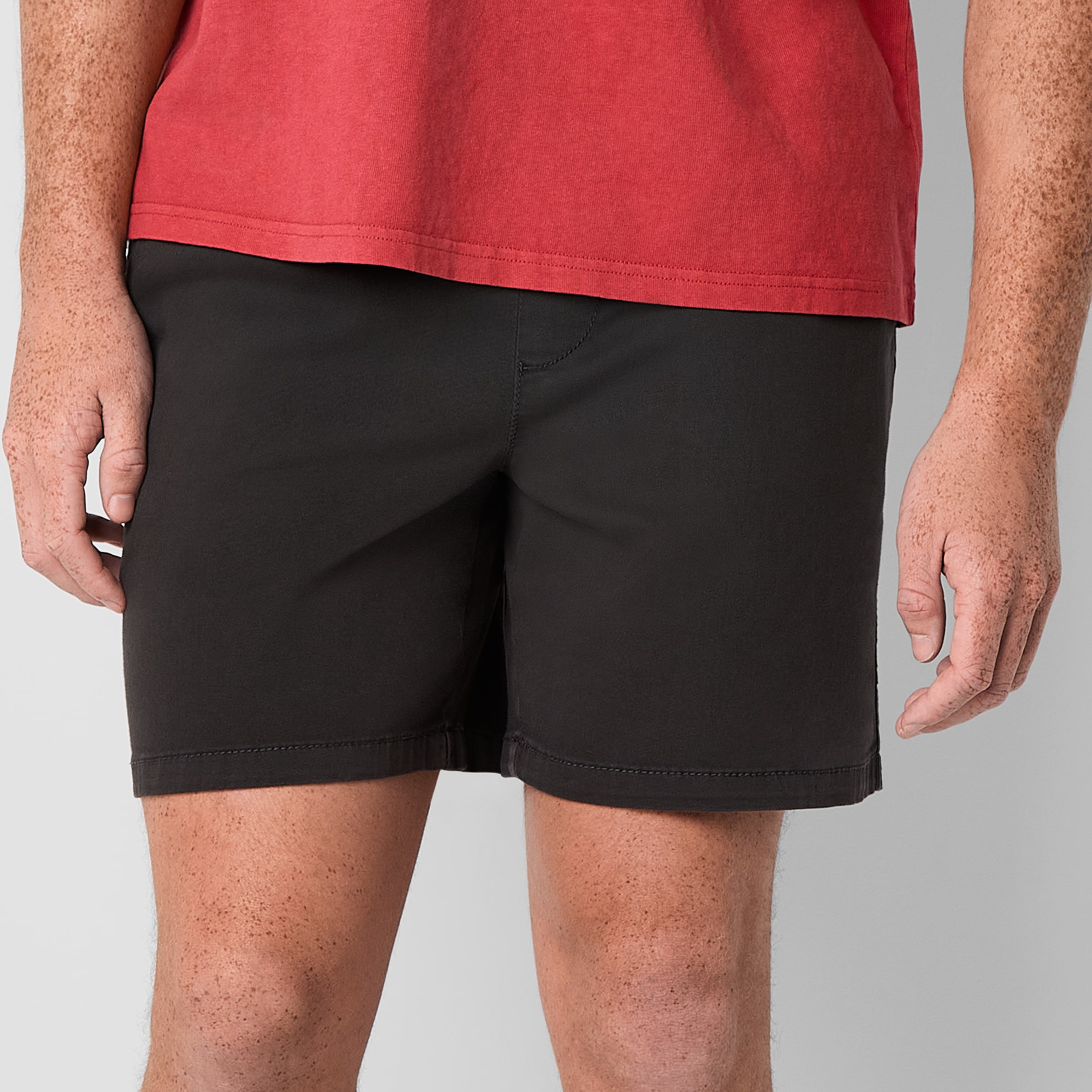 Arizona 6 1/2" Mens Twill Pull-On Short