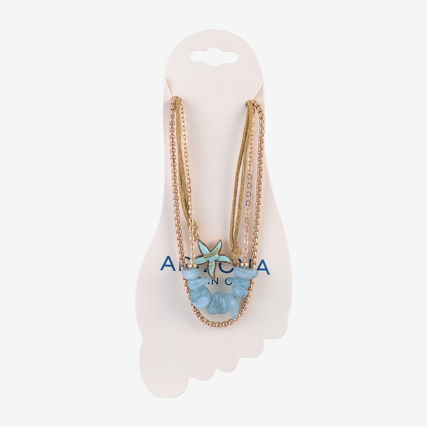 Arizona Womens 9 Inch Box Arrow Ankle Bracelet