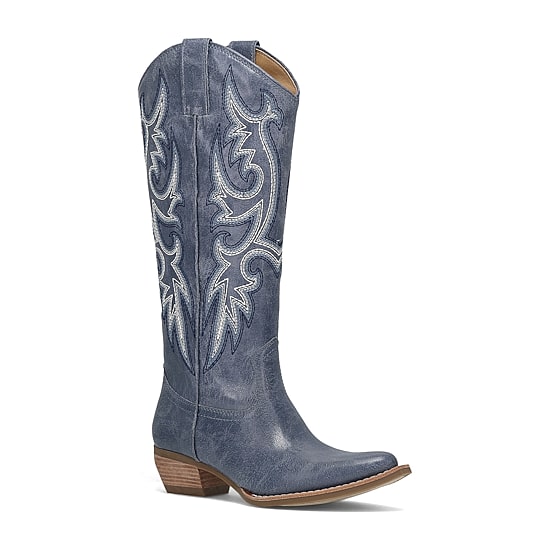 Frye and Co. Womens Irlene Stacked Heel Cowboy Boots