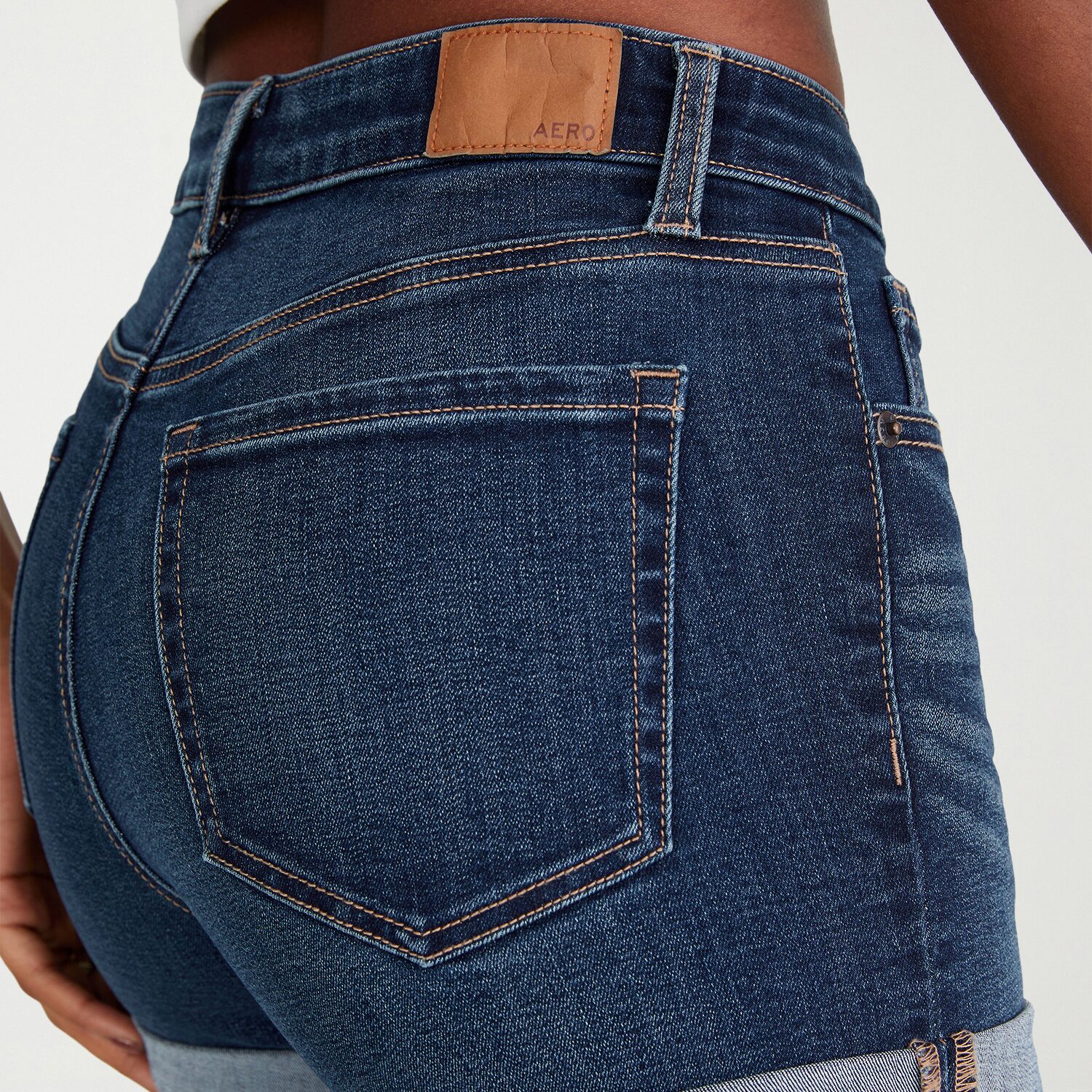 AEROPOSTALE Womens 3" High Rise Juniors Denim Short