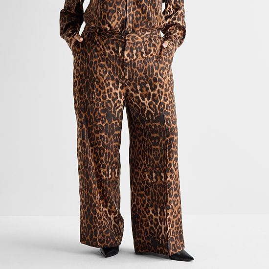Ashley Graham Womens Plus Straight Trouser