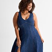 jcpenney denim dresses Pansy Scoop Neck Flounce Hem Maxi Dress Do Not Iron Jcpenney Outfits Brooklyn And Bailey