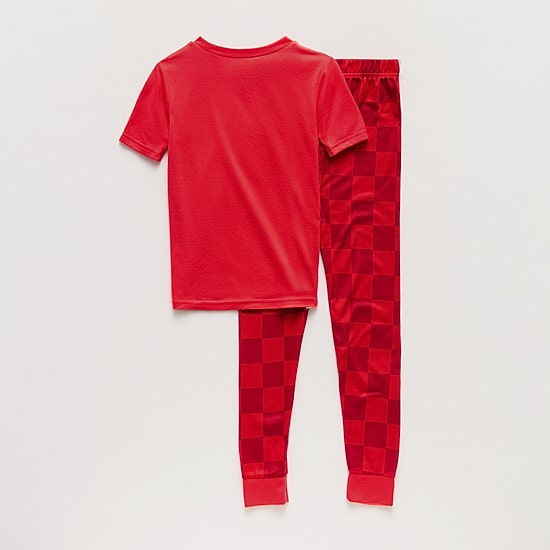 Disney Collection Boys Cars Crew Neck Short Sleeve 2-pc. Pajama Set