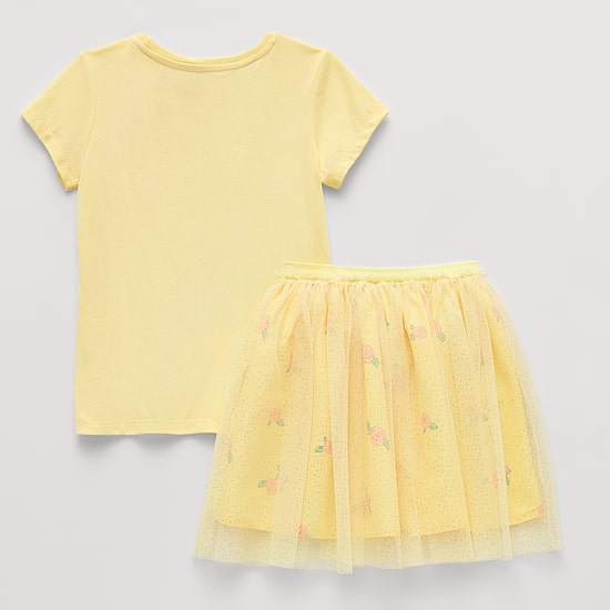 Disney Collection Little & Big Kid Girls 2-pc. Belle Princess Skirt Set