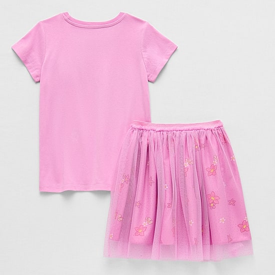 Disney Collection Little & Big Kid Girls 2-pc. Princess Rapunzel Skirt Set